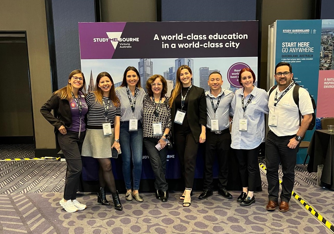 Study Melbourne representatives at the launch of the Vente Australia Fairs in Bogotá, Lima, and Santiago