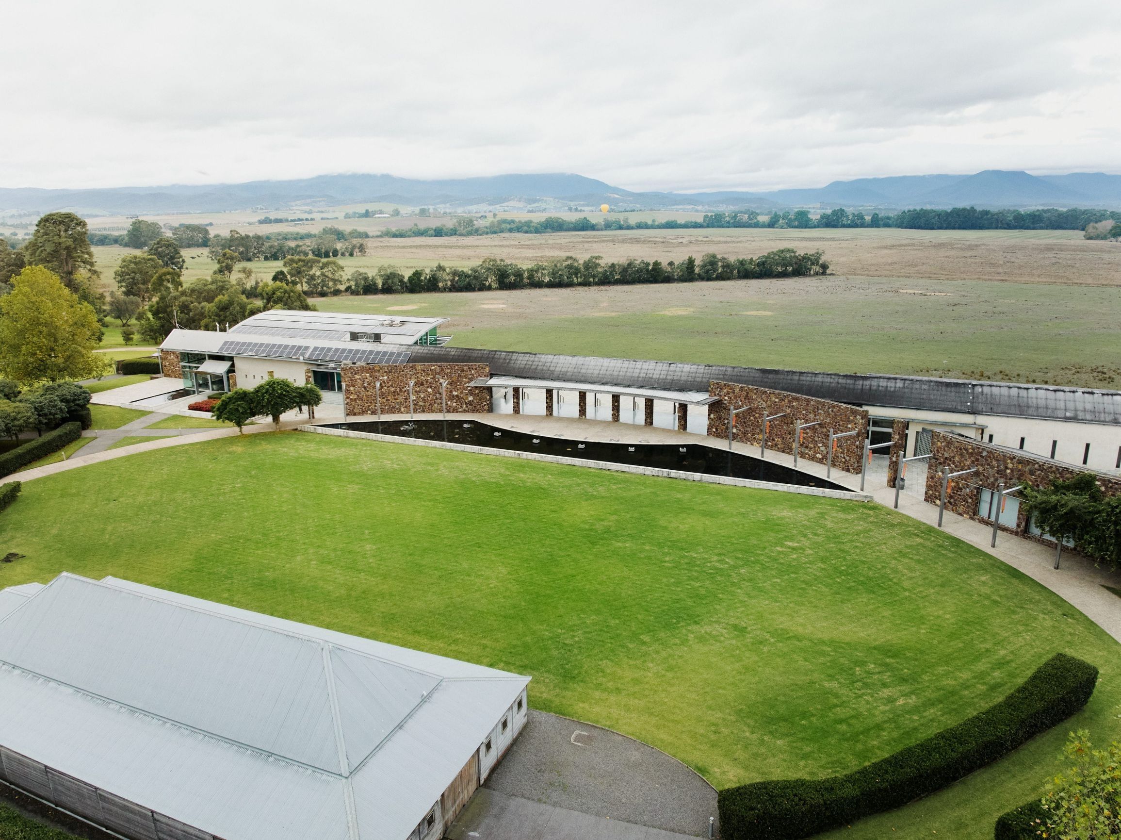 Birds eye view of Yering Station