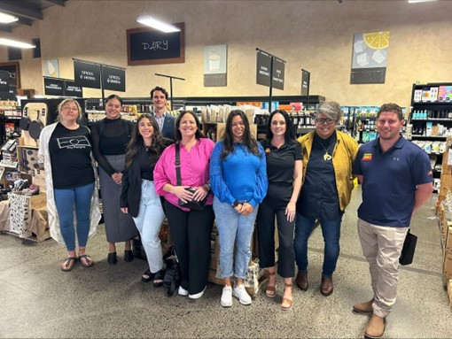 Aboriginal F&B Trade Mission Participants R-L: Jala Jala Treats, Aboriginal Economic Development, Global Victoria, Loco for Cocoa, Blak Brews, Mabu Mabu, Melbourne Jerky.