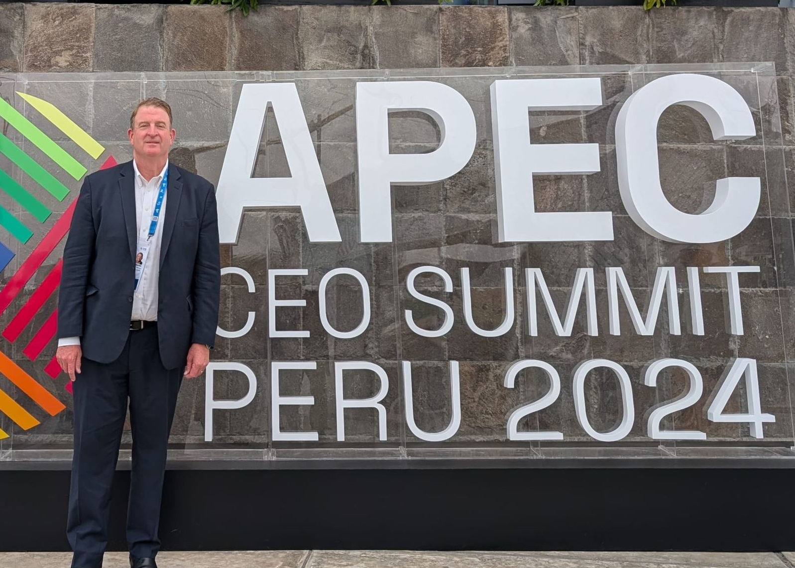 Victoria's Commissioner to the Americas Nigel Warren attended the APEC CEO 2024 Summit in Peru