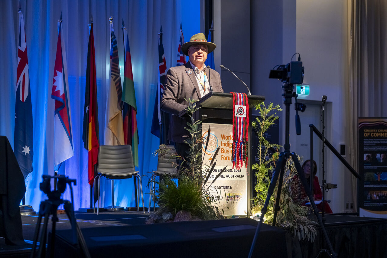 Andrew Carrier, Vice President of the Manitoba Métis Federation and Chair of the International Leadership Development Institute (ILDI)