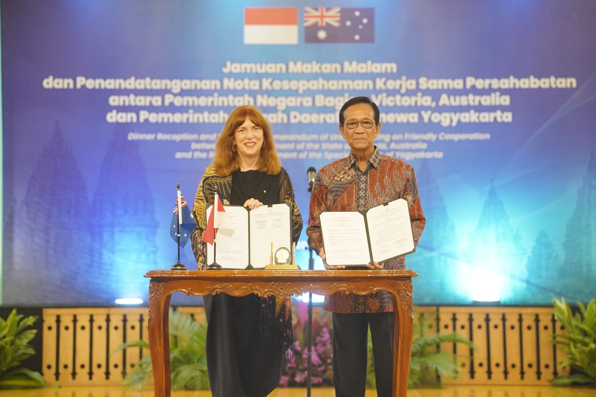 Yogyakarta and the State of Victoria's Memorandum of Understanding renewal ceremony