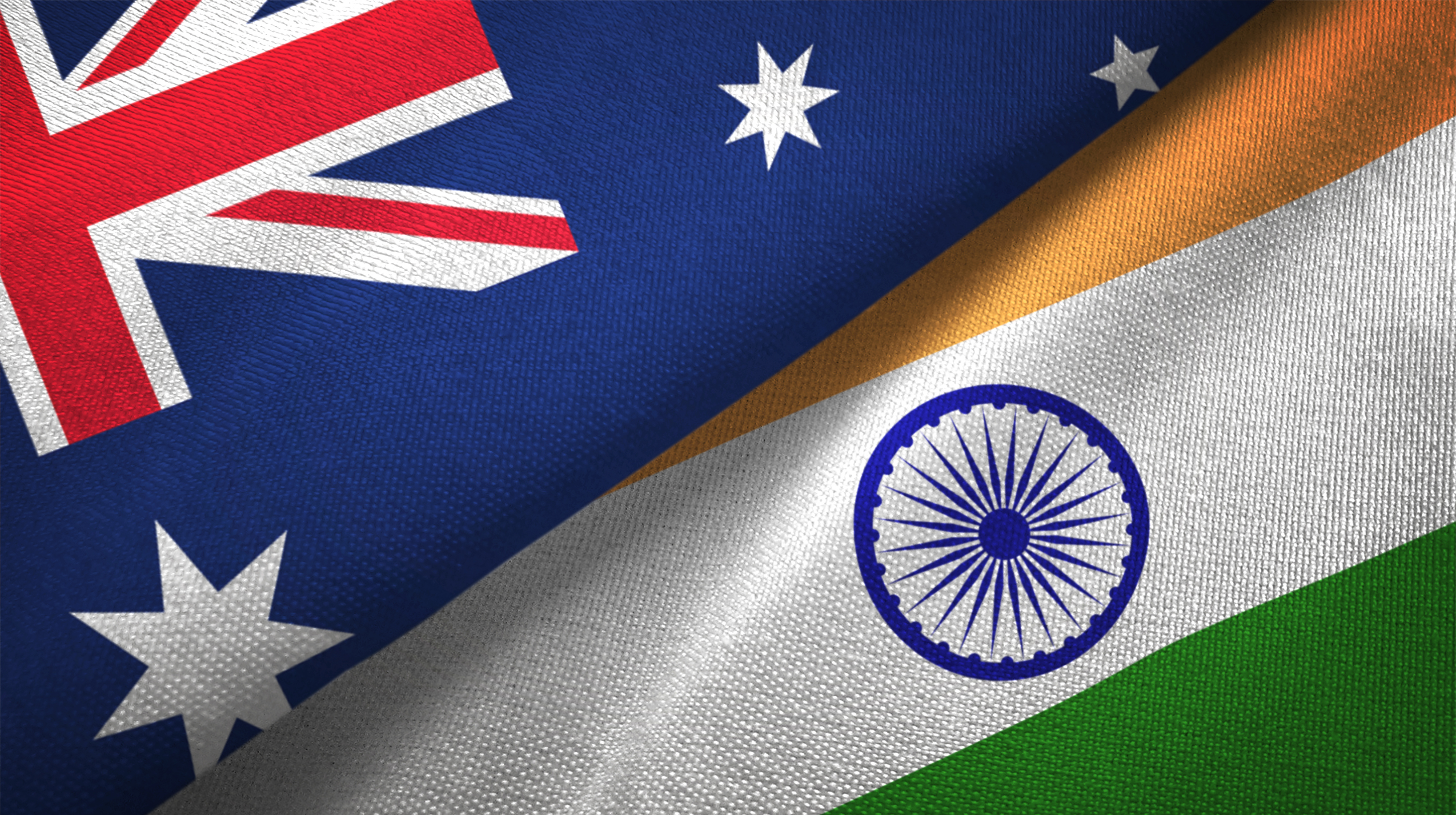 Australia and India Flags