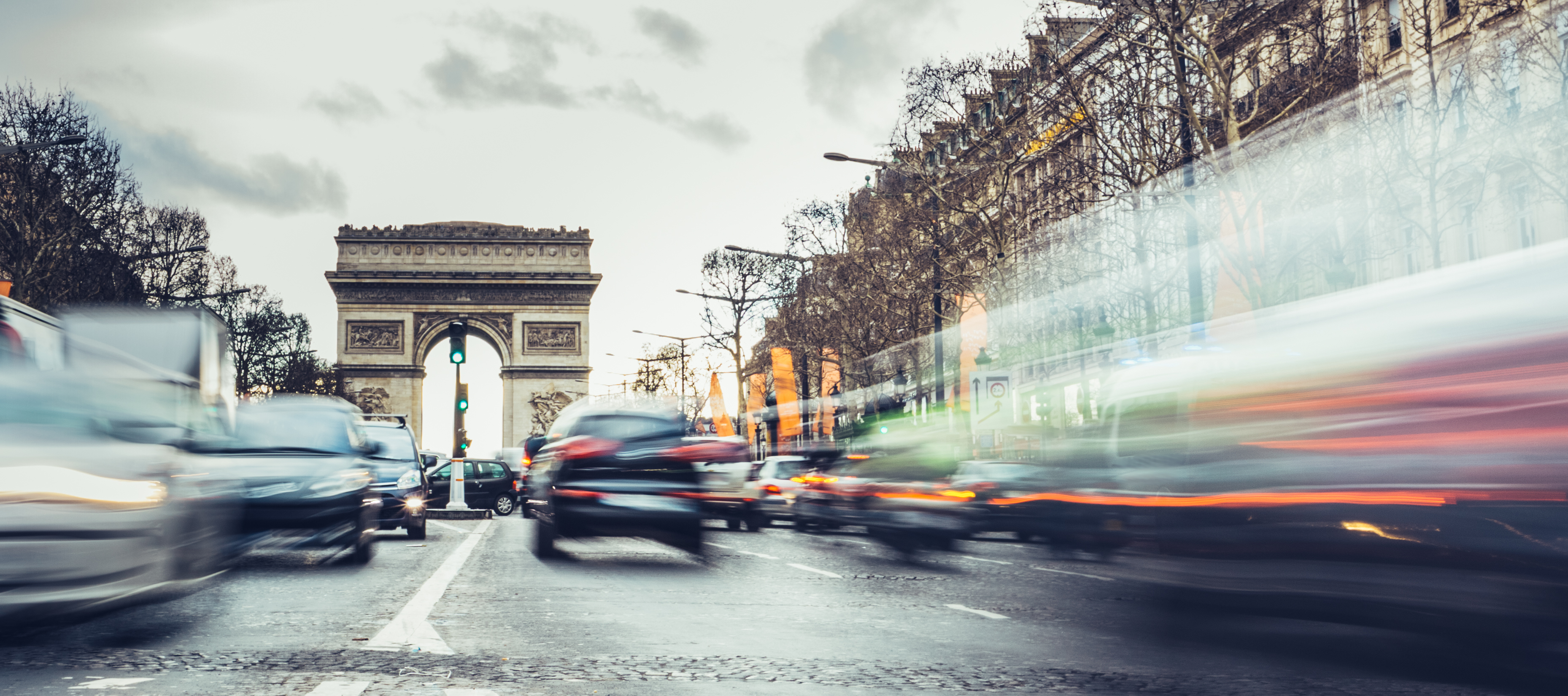 image of Paris and traffic